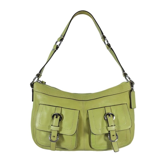 Coach Handbags - EUC- Coach Chelsea Lime Green Leather Bag!!